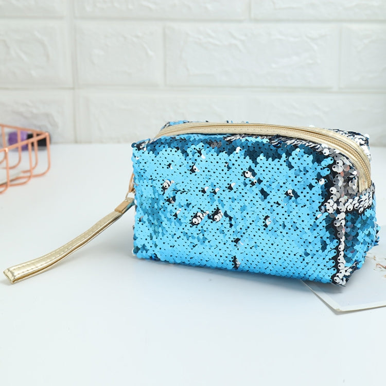 Travel Portable Sequined Anise Cosmetics Tote Storage Bag, Red, Black, Pink, Rose Red, Royal Blue, Gold, Rose Gold