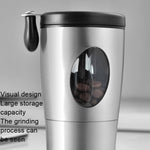 Manual Coffee Bean Grinding Machine Household Small Portable Coffee Machine, Stainless Steel