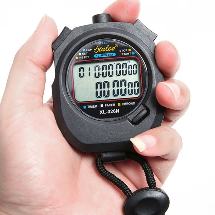 XINLONG XL-026N Double Row 10 Memories Electronic Stopwatch Large Screen Display Referee Timer, XL-026N