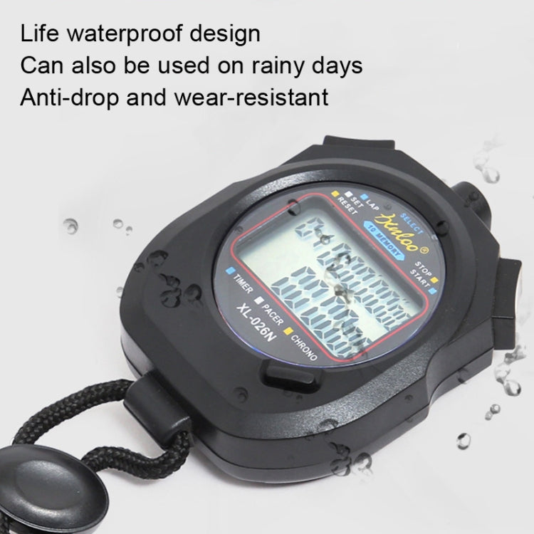 XINLONG XL-026N Double Row 10 Memories Electronic Stopwatch Large Screen Display Referee Timer, XL-026N