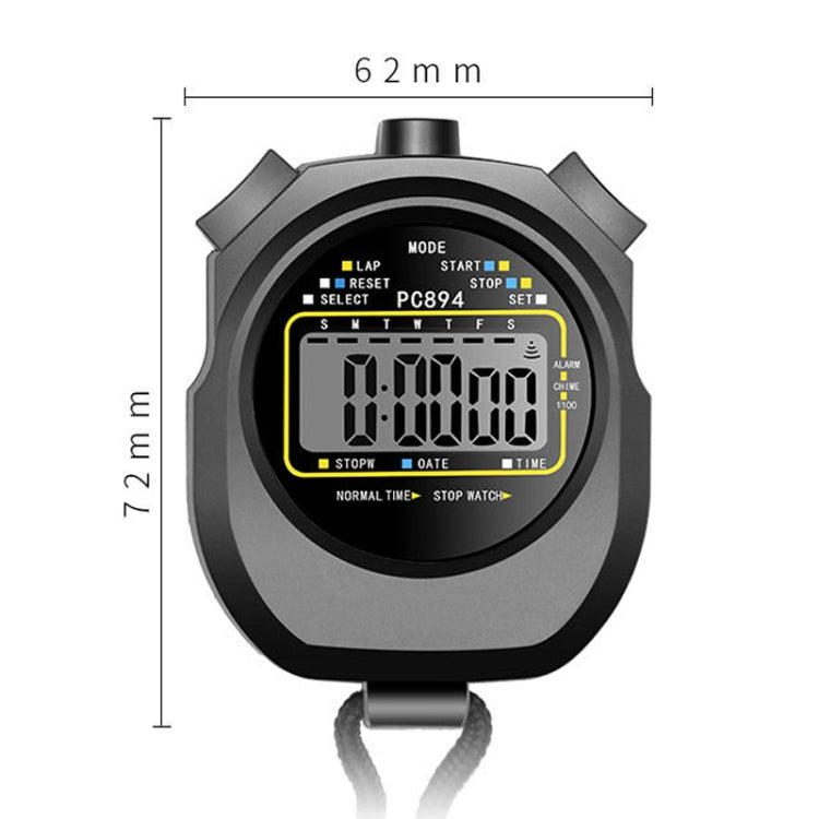 PC894 Electronic Stopwatch Timer Sports Fitness Training Referee Stopwatch, PC894