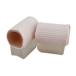 Fiber Viscose Tube Toe Separator Hallux Valgus Corrector, Large (1 Pair), Small (1 Pair)