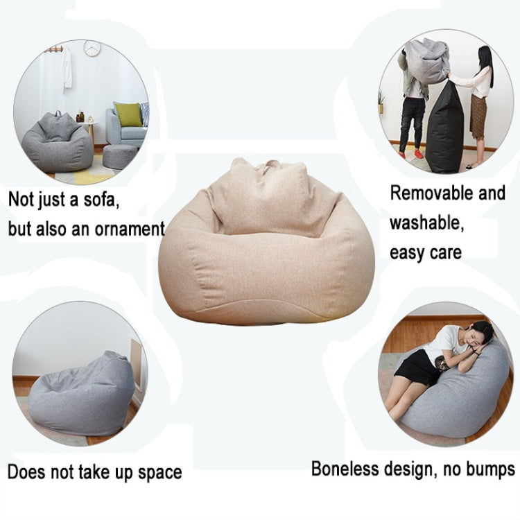 Lazy Sofa Bean Bag Chair Fabric Cover, Large