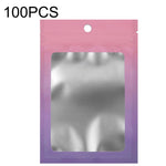 100PCS Aluminum Foil Ziplock Bag Jewelry Data Cable Sealed Packaging Bag, Size:, 7.5x10cm (Pink Gradually Purple), 7.5x10cm (Blue Gradually Pink), 7.5x10cm (Blue Gradient), 7.5x10cm (Yellow Gradient), 8.5x13cm (Pink Gradually Purple)                   ...