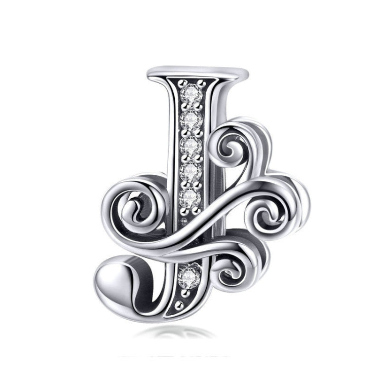 إكسسوارات خرز فضي من الزركون لصنع أساور DIY بحروف BSC030، الأنماط: A، B، C، D، E، F، G، H، I، J، K، L، M، N، O، P، Q، R، S، T، U، V، W، X، Y، Z