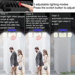 Solar Human Body Sensor Light LED Outdoor Waterproof Garden Light, Style:, Split 226LED, All In One 226LED