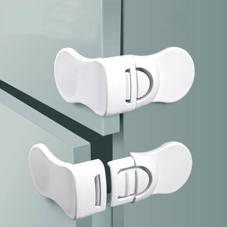 10 PCS Child Safety Lock Baby Anti-pinch Hand Protection Lock, Right Angle