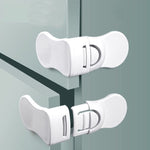 10 PCS Child Safety Lock Baby Anti-pinch Hand Protection Lock, Right Angle