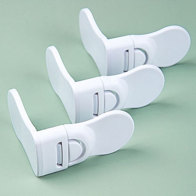 10 PCS Child Safety Lock Baby Anti-pinch Hand Protection Lock, Right Angle