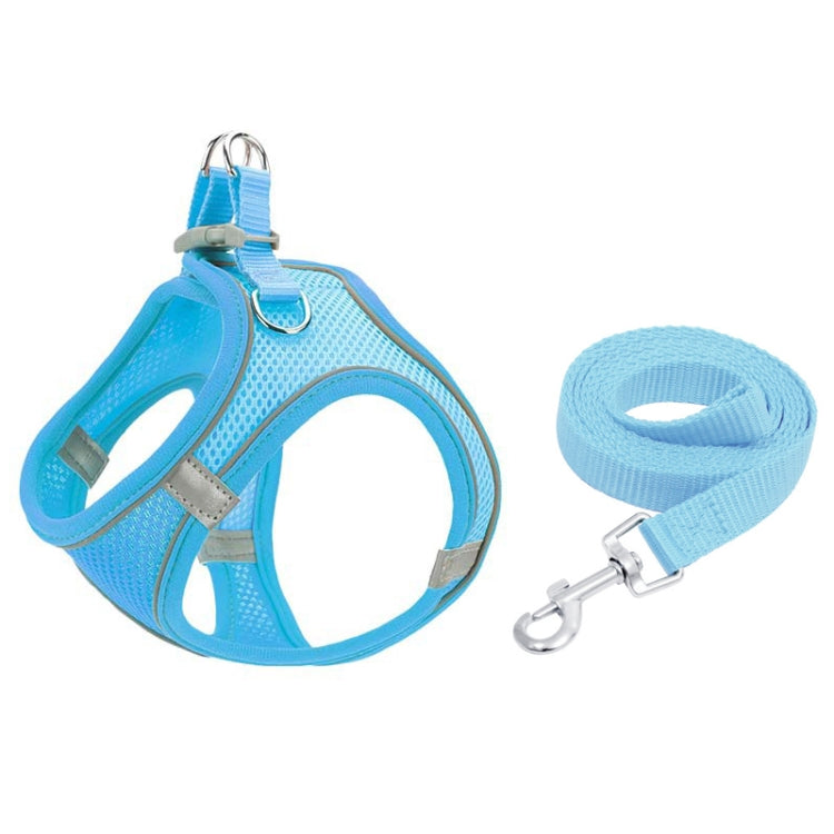 TM050 Pet Chest Strap Vest Type Breathable Reflective Traction Rope, XXXS, XXS, XS, S, M, L