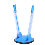 Baggy Rack Holder For Food Prep Bag Plastic Freezer Bag Ziplock Bag Holder Stand, Green, Blue, Orange