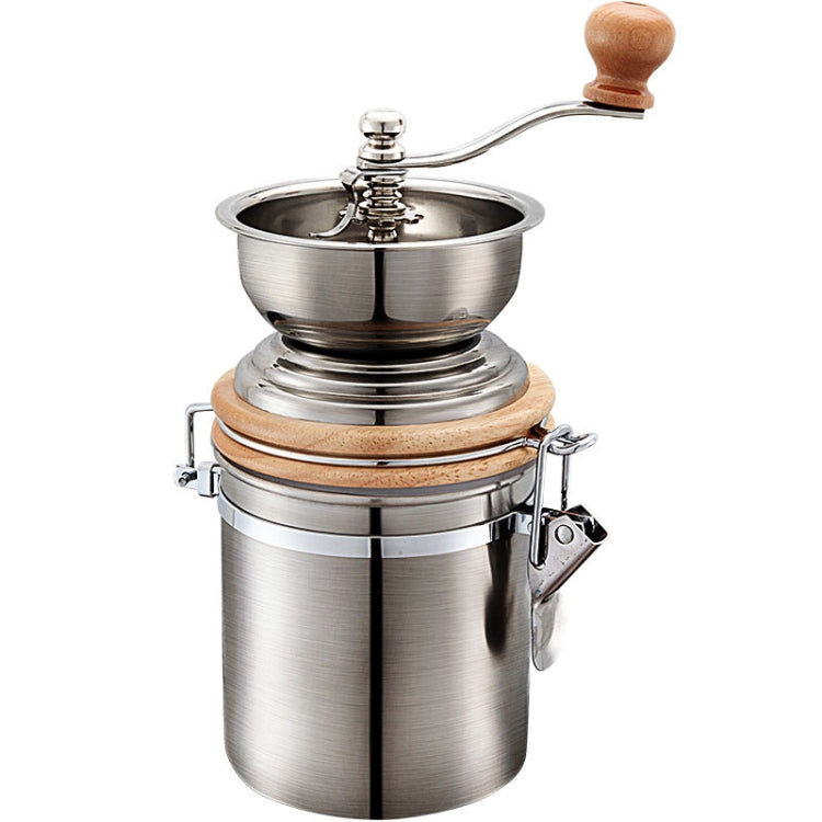 Household Stainless Steel Hand Crank Coffee Bean Grinder, Hand Crank