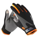 1 Pair QX0002 Sports Sunscreen Touch Screen Non-slip Wear Resistant Shock Absorbing Cycling Gloves, L