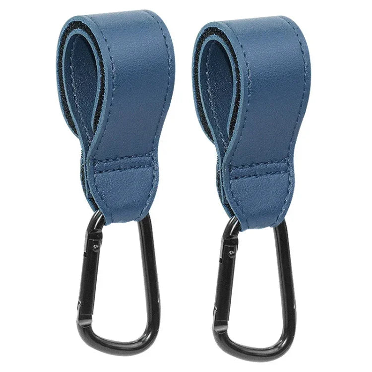 2 Pcs Boucle d'Alpinisme Simple Multifonctionnelle en Alliage d'Aluminium pour Véhicule Électrique et Vélo, Bleu Royal, Noir, Marron, Café, Violet Clair, Gris