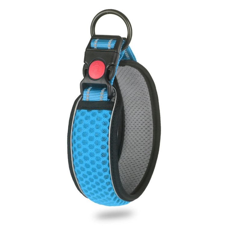 Honeycomb Net Dog Collar Neck Collar Breathable Reflective Anti-Strangle Collar, XS, S, M, L, XL
