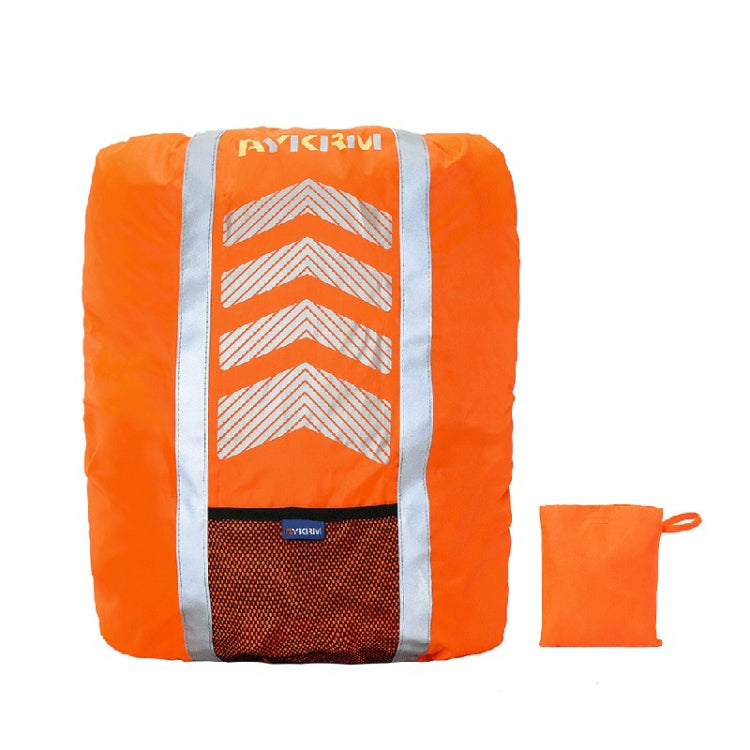 AYKRM AS6-007 Cycling Backpack Dust-proof Reflective Waterproof Cover, Fluorescent Red, Fluorescent Green