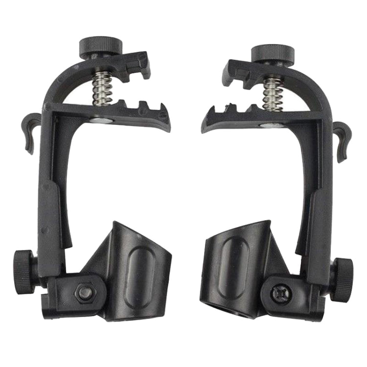2 PCS  Adjustable Clip On Drum Rim Shock Mount Microphone Mic Clamp Holder, M00661