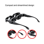 DM0125 3X Fishing Binoculars Adjustable Focus Glass Type Binoculars, Hardcover, With Grey Polarised Lens, With Yellow Polarised Lens, With Red Polarised Lens, With Grey + Yellow  Lens, With Tricolour  Lens