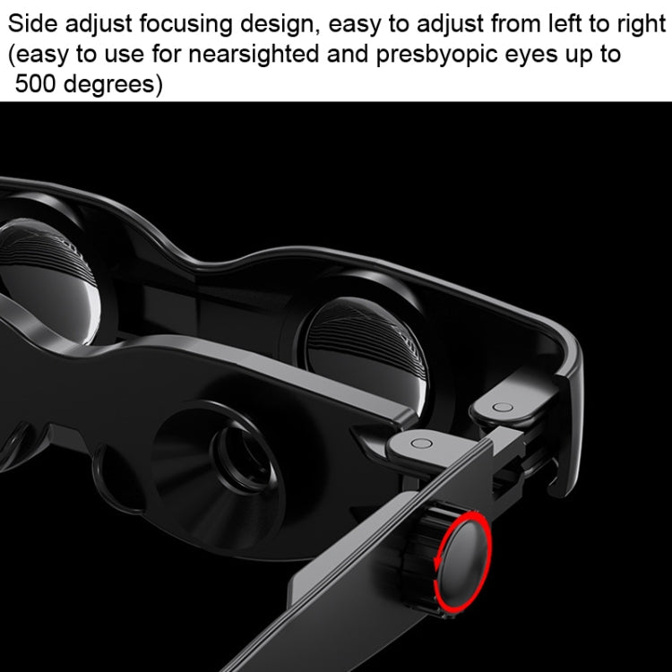 DM0125 3X Fishing Binoculars Adjustable Focus Glass Type Binoculars, Hardcover, With Grey Polarised Lens, With Yellow Polarised Lens, With Red Polarised Lens, With Grey + Yellow  Lens, With Tricolour  Lens