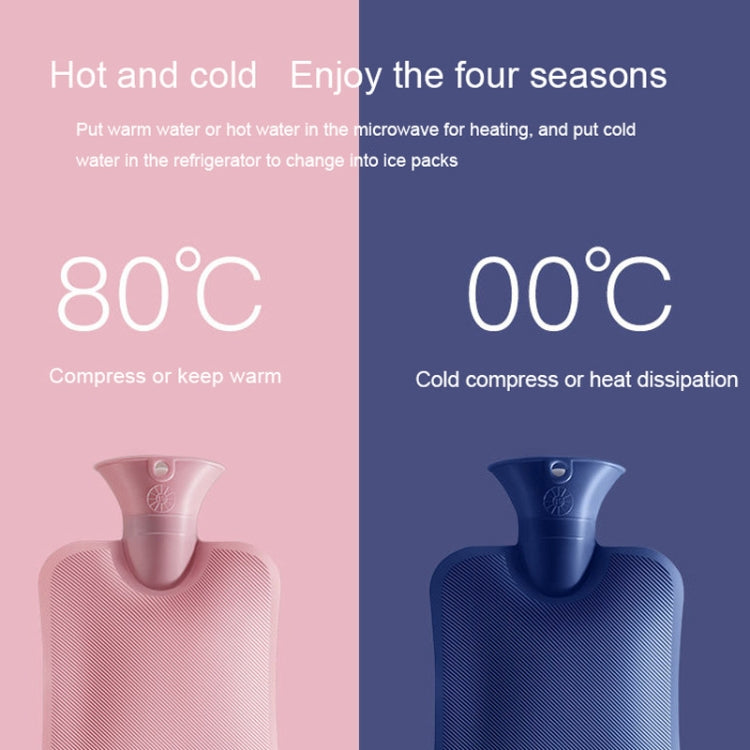 Large Explosion-proof Water-injected PVC Warm Water Bag, Spec:, 1000ml (Leather Pink), 1000ml (Orange), 1000ml (Light Gray), 1000ml (Dark Gray), 1000ml (Navy Blue), 1000ml (Sky Blue), 2000ml (Leather Pink), 2000ml (Orange), 2000ml (Light Gray)