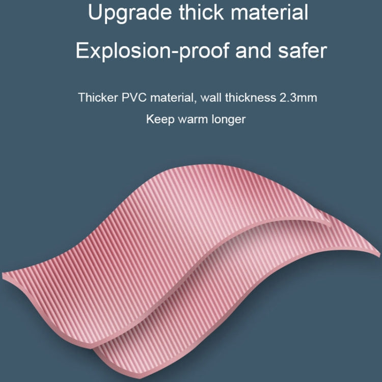 Large Explosion-proof Water-injected PVC Warm Water Bag, Spec:, 1000ml (Leather Pink), 1000ml (Orange), 1000ml (Light Gray), 1000ml (Dark Gray), 1000ml (Navy Blue), 1000ml (Sky Blue), 2000ml (Leather Pink), 2000ml (Orange), 2000ml (Light Gray)