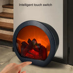 Simulation Flame Touch Switch Fireplace Light Ornaments