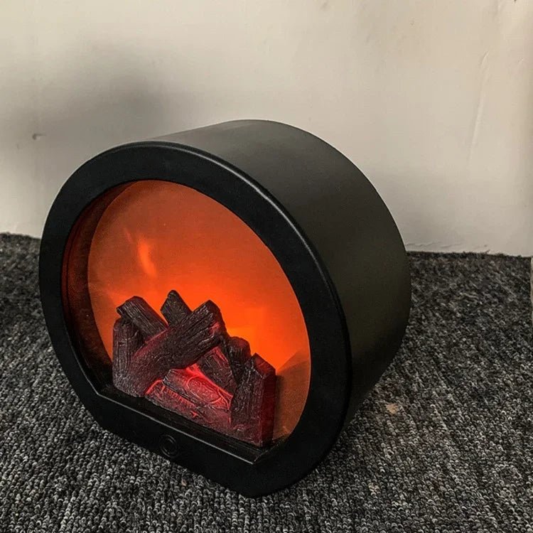 Simulation Flame Touch Switch Fireplace Light Ornaments