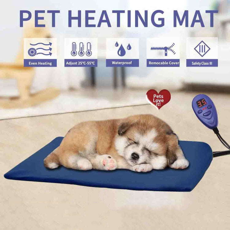 12V Low Voltage Multifunctional Warm Pet Heating Pad Pet Electric Blanket, 30x30cm Coffee, 30x30cm Red, 30x30cm Green, 40x30cm Blue, 40x30cm Coffee, 40x30cm Red, 40x30cm Green, 50x50cm Blue, 50x50cm Coffee, 50x50cm Red, 50x50cm Green, 65x40cm Blue