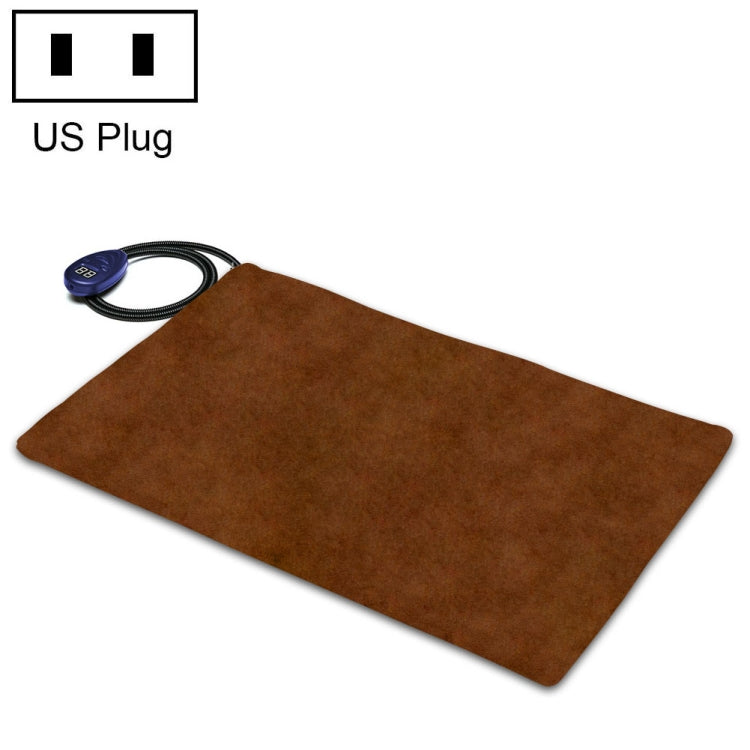 12V Low Voltage Multifunctional Warm Pet Heating Pad Pet Electric Blanket, 65x40cm Coffee