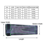 Nylon Knitted Riding Sports Extended Knee Pads, S, M, L
