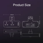 مقبس شحن سريع منزلي متعدد الوظائف LDNIO SC2311 20 واط PD+QC 3.0 مع وظيفة إضاءة ليلية، المواصفات: قابس الاتحاد الأوروبي، قابس المملكة المتحدة، قابس الولايات المتحدة