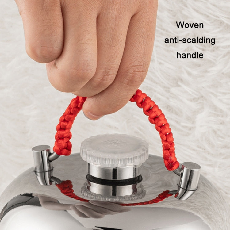 One-piece Cover 304 Stainless Steel Soup Pouch Hand Warmer Hot Water Bottle, 13cm, 15cm, 18cm