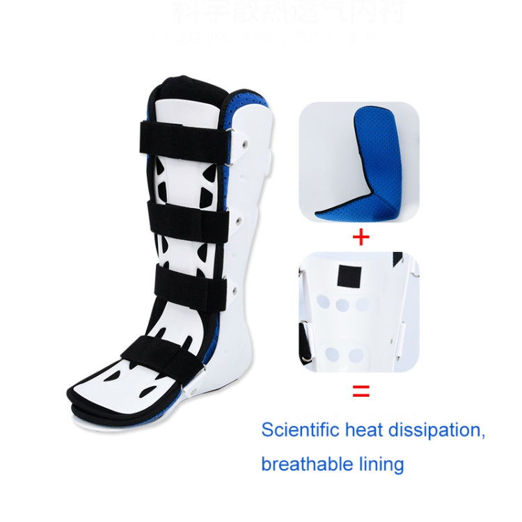 Calf Ankle Fracture Sprain Fixation Brace Plaster Shoe Foot Support Brace, S Left, S Right, M Left, M Right, L Left, L Right