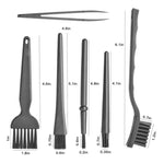 2 Sets Anti-static Brush Portable Handle Clean Keyboard Brush Kit, 5 In 1