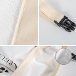 Cotton TPU Bread Bag With Clasp Reusable Storage Bag, Bread Bag Beige, Bread Bag White