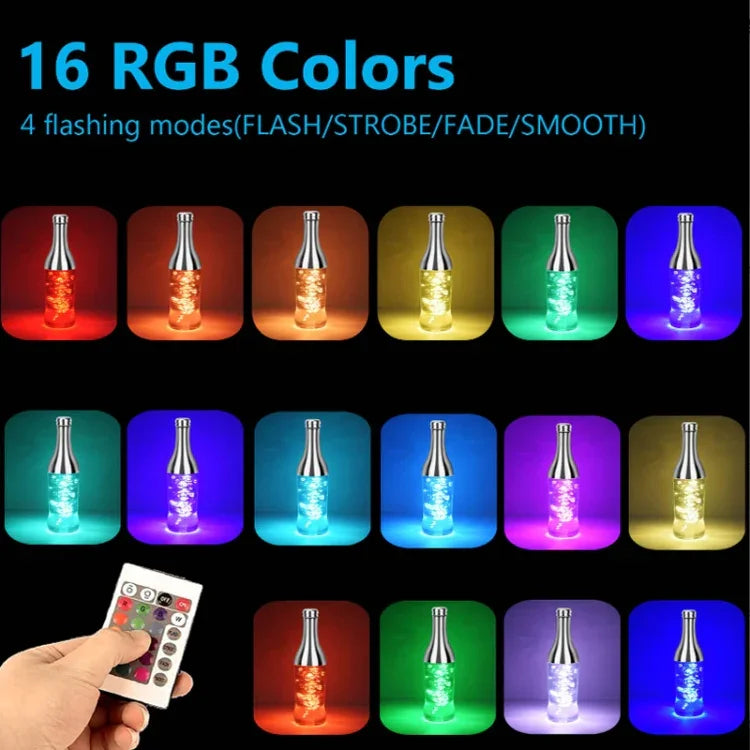 3W LED Wine Bottle Light Dazzling Night Light Decorative Night Light