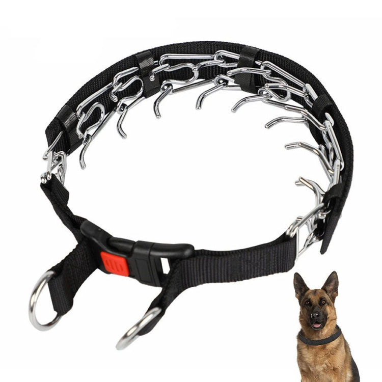 Cloth Tape Paste Detachable Training Stimulation Dog Collar, S 2.5mm x 35cm, M 3.0mm x 50cm, L 3.5mm x 55cm, XL 4.0mm x 60cm
