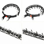 Cloth Tape Paste Detachable Training Stimulation Dog Collar, S 2.5mm x 35cm, M 3.0mm x 50cm, L 3.5mm x 55cm, XL 4.0mm x 60cm