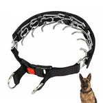 Cloth Tape Paste Detachable Training Stimulation Dog Collar, S 2.5mm x 35cm, M 3.0mm x 50cm, L 3.5mm x 55cm, XL 4.0mm x 60cm
