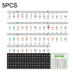 5PCS Children Piano Keyboard Color Stickers Musical Instrument Accessories, QT-005, QT-005-A, QT-0302