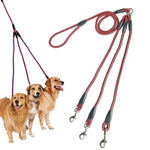 140cm 3 In 1 Leash Multi-head Dog Walking Rope, 140cm 3 In 1 Red, 140cm 3 In 1 Rose Red, 140cm 3 In 1 Blue