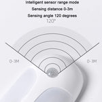 USB Rechargeable Firefly Smart Body Sensor LED Light, White Light