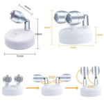 Wireless RGB Remote Control Cabinet Ambient Spotlight, C1556 Single Head 2 Lights, C1648 Single Head 2 Lights, C2755 Double Head 2 Lights, C2765 Double Head 2 Lights