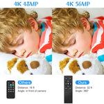 كاميرا فيديو رقمية 4K قابلة للتكبير 5600PX باللون الأسود، مع ضوء تعبئة + عدسة واسعة الزاوية، مع غطاء + ميكروفون + عدسة واسعة الزاوية، مع مجموعة مثبتات