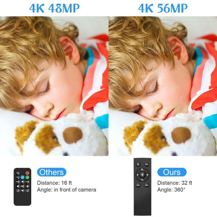كاميرا فيديو رقمية 4K قابلة للتكبير 5600PX باللون الأسود، مع ضوء تعبئة + عدسة واسعة الزاوية، مع غطاء + ميكروفون + عدسة واسعة الزاوية، مع مجموعة مثبتات