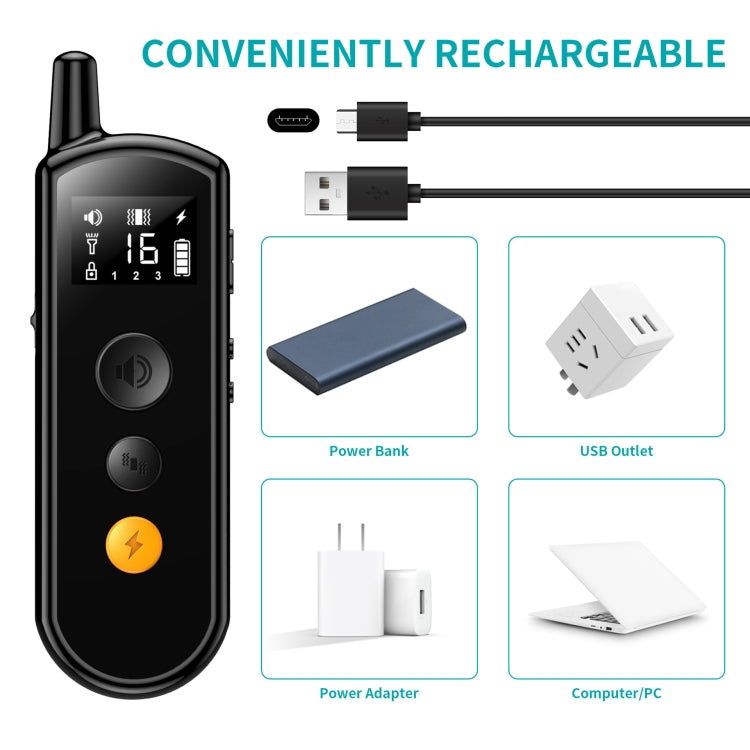 Remote Dog Trainer Rechargeable Waterproof Pet Electric Shock Collar, Receiver