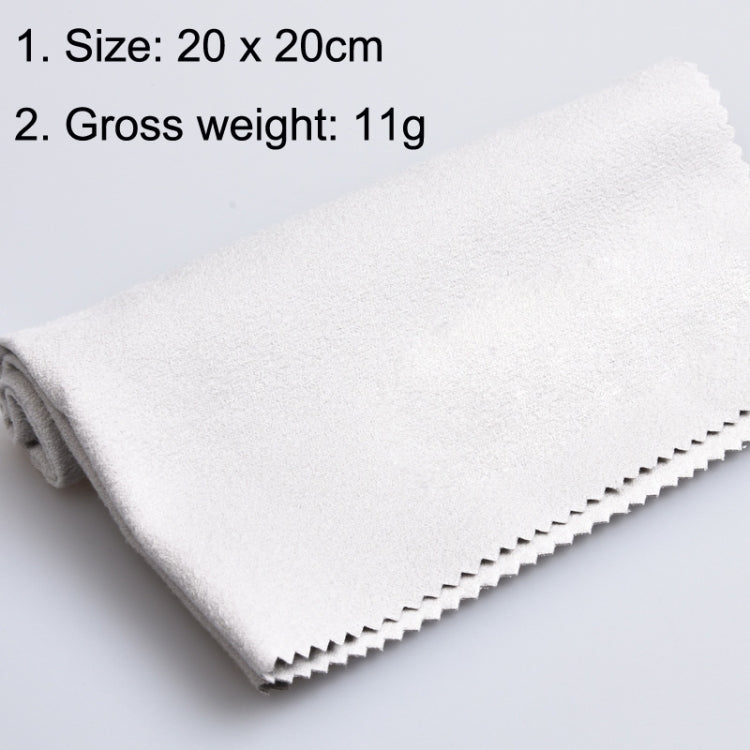 10PCS Wind Guitar Cleaning Cloth Piano Wipe Jean Cloth, Gray