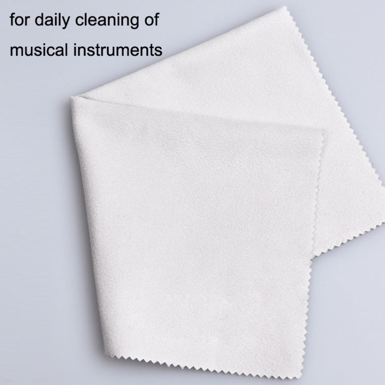 10PCS Wind Guitar Cleaning Cloth Piano Wipe Jean Cloth, Gray