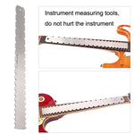 GNR3 Stainless Steel Measurement Bass Guitar Neck Ruler, Style:, Double Teeth+Leveling Ruler+String High Ruler