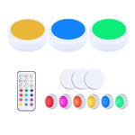 13-colour Night Light RGB Infrared Dimmable Cabinet Light, 3 Lights 1 Remote Control, 6 Lights 2 Remote Control